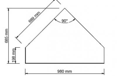 Cadiz corner (standaard inbouw unit)